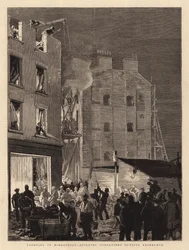 Reisigbündel in Midlothian, Bauarbeiten außerhalb von Edinburgh